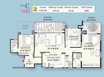  3 BHK Apartment at Bhandari 43 Privet Drive, Balewadi – for Sale