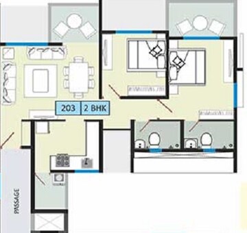  2 BHK Apartment at Bhandari 7 Plumeria Drive, Punawale – for Sale