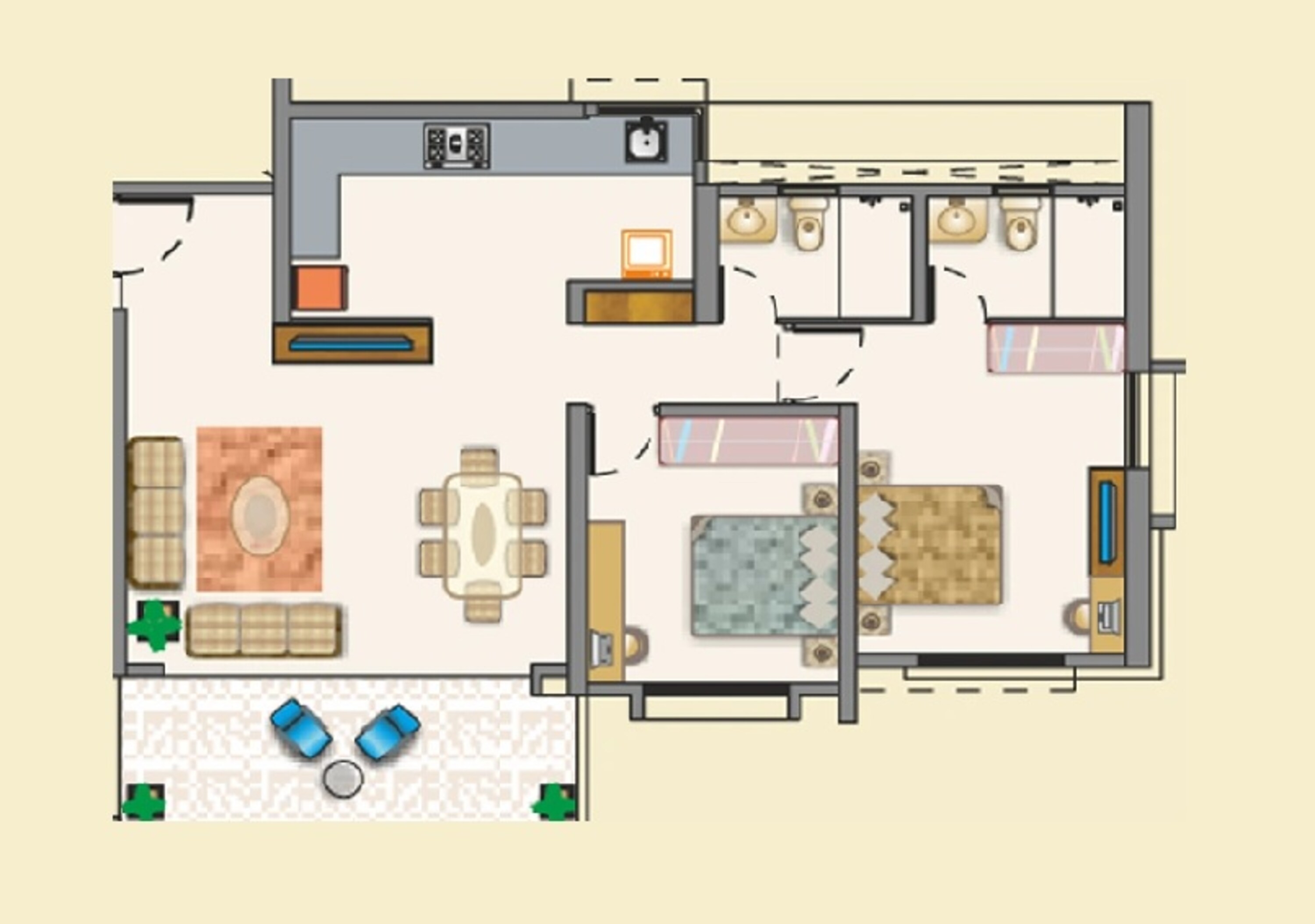 bhandari 7 plumeria drive apartment 2 bhk 673sqft 20242010172048