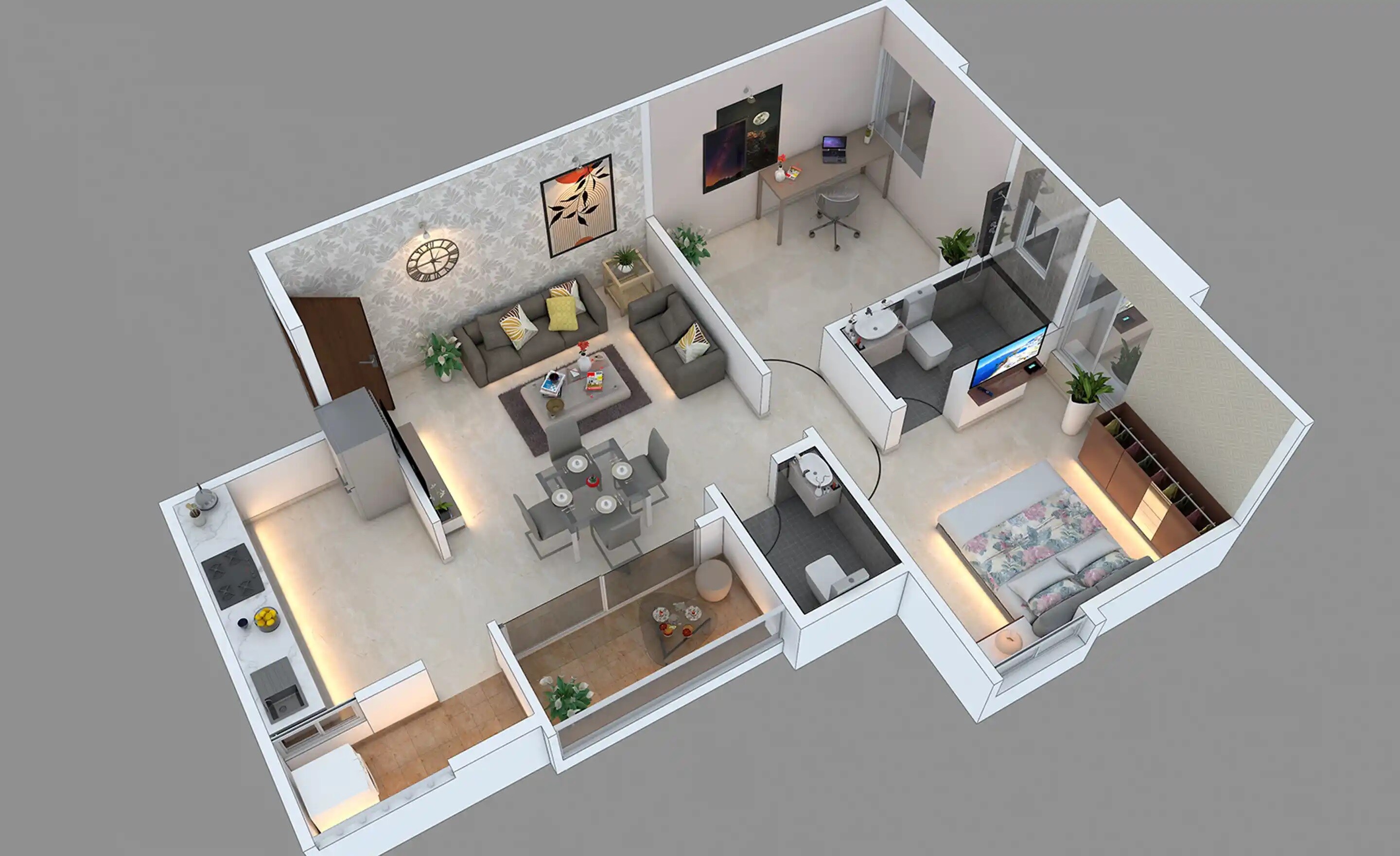 1 BHK 527 Sq. Ft. Apartment