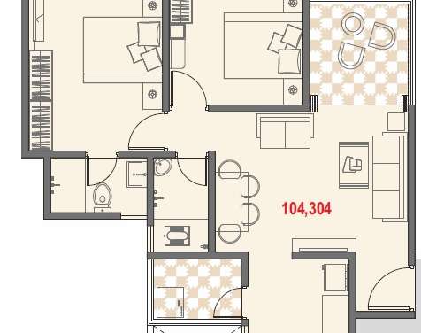 bhandari swaraj apartment 2 bhk 785sqft 20214305154336