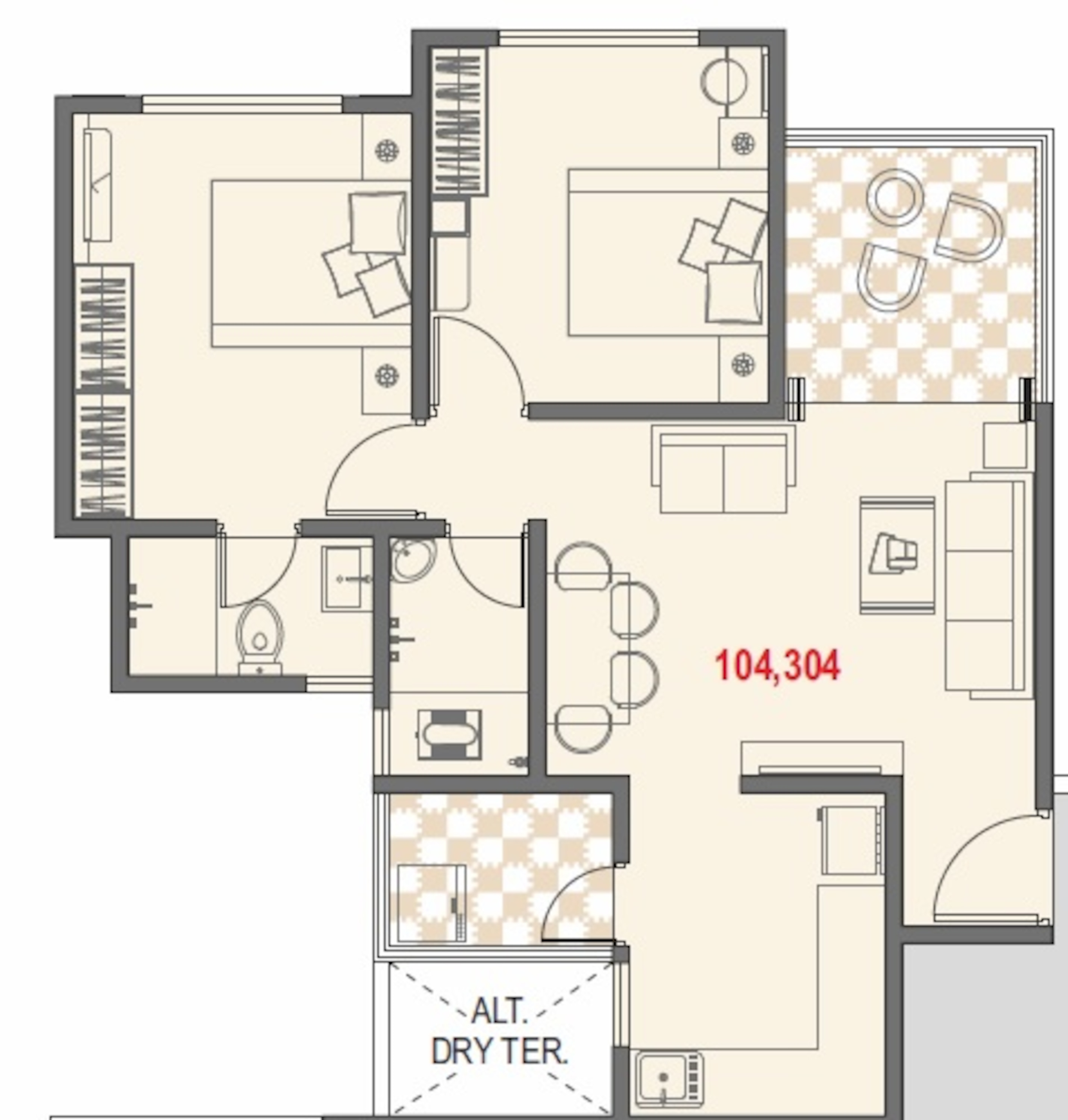 bhandari swaraj apartment 2 bhk 785sqft 20214305154336