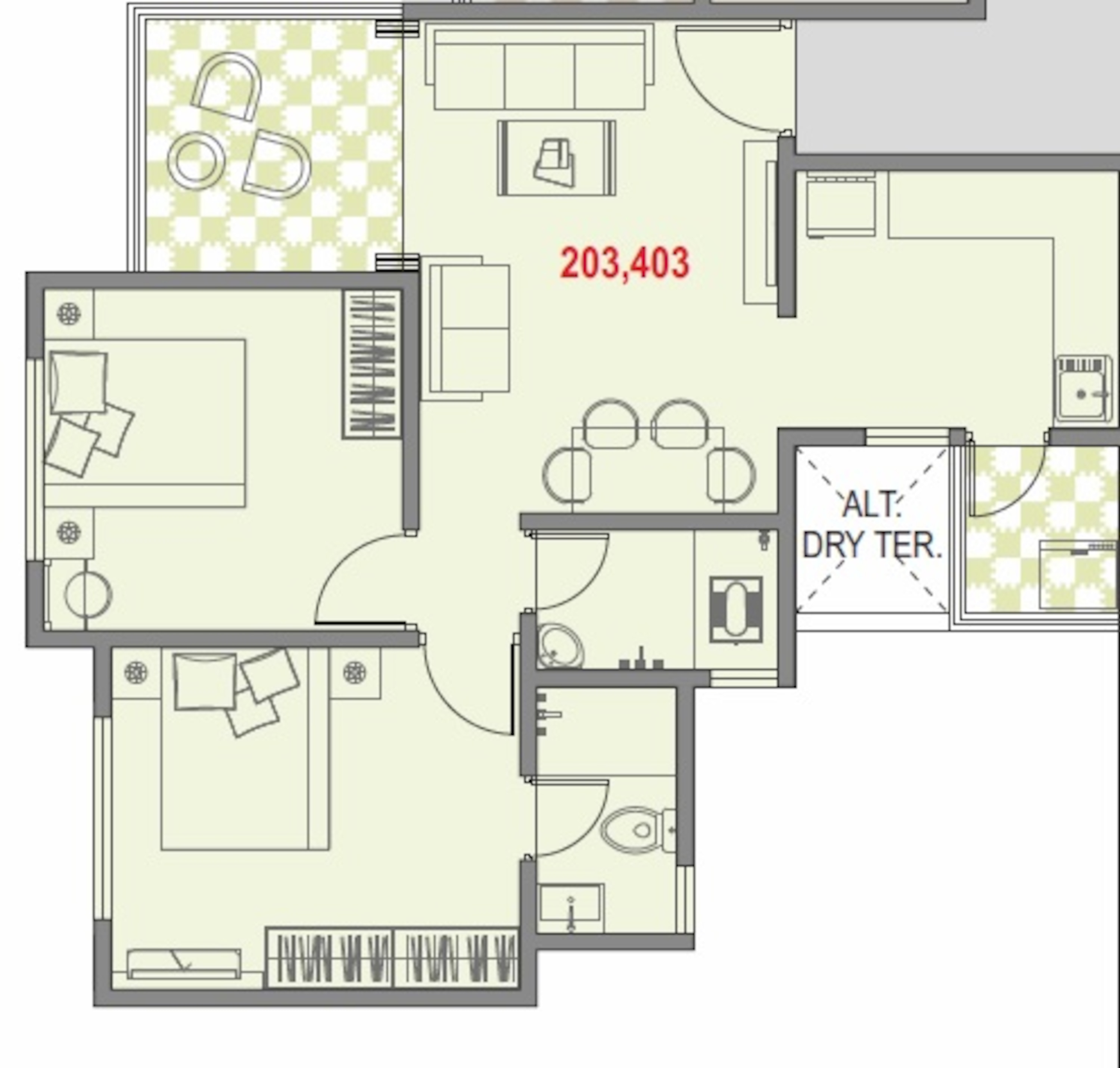 bhandari swaraj apartment 2 bhk 972sqft 20214405154449