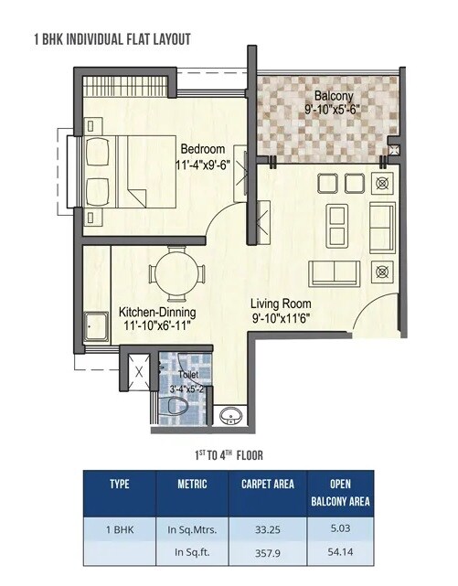 Other, bhandari-unnati 1 Bedroom 358 Sq.Ft. Apartment In Nere Pune 7476045