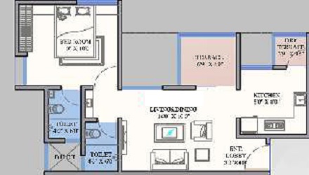 1 BHK 332 Sq. Ft. Apartment in Bhansali Aundh Riviera