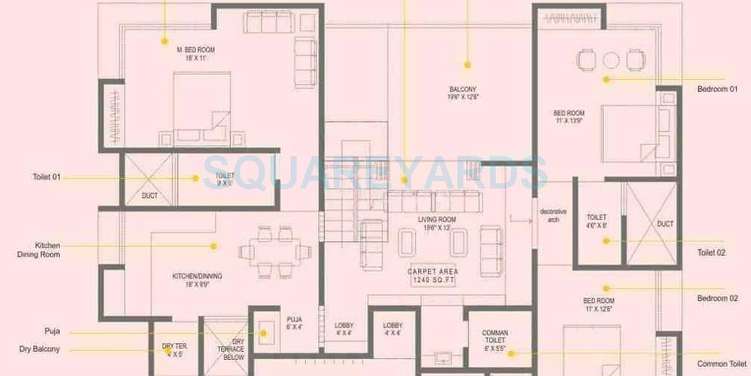 bhujbal avania apartment 3bhk 1950sqft 11343