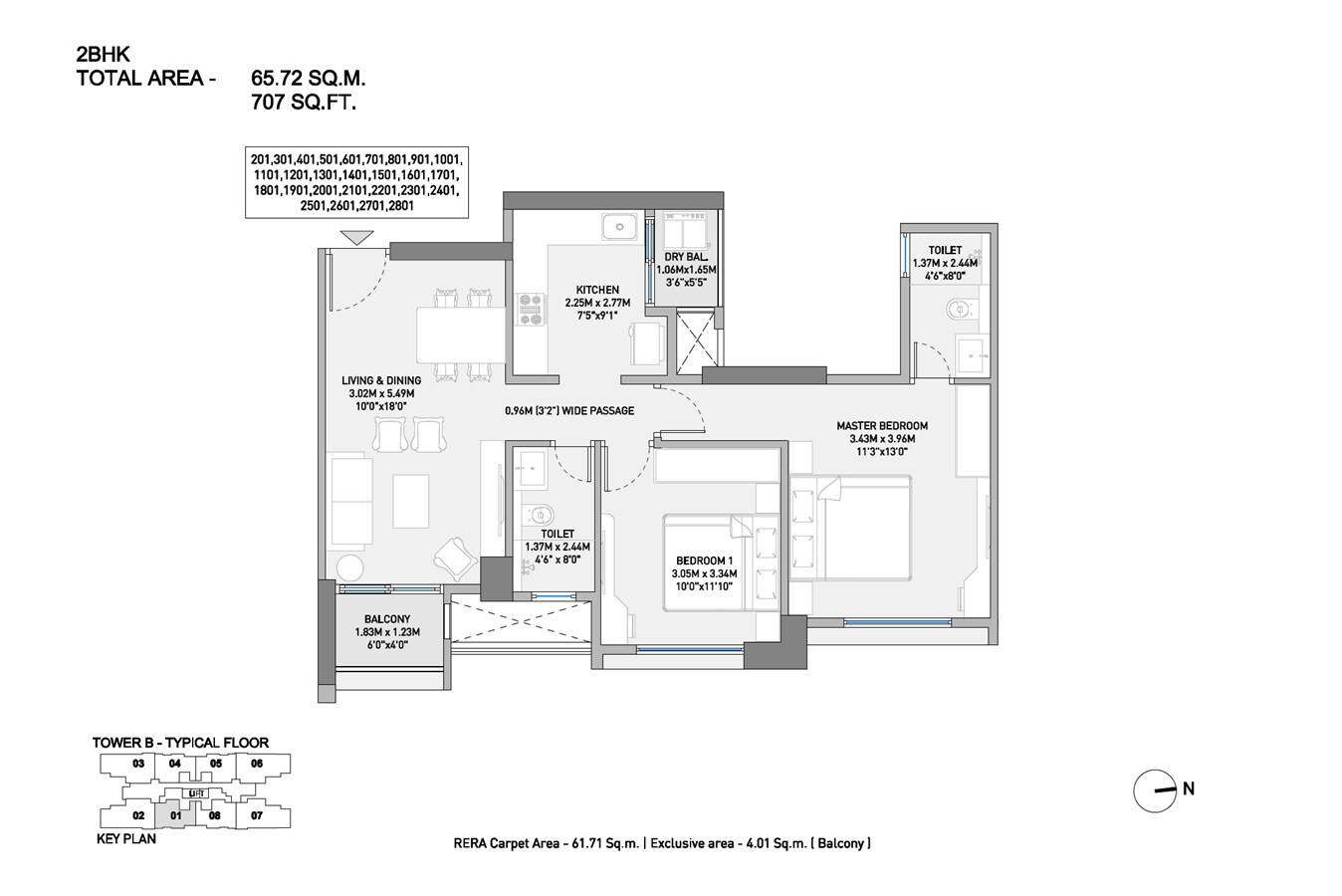 Other, birla-evam 2 Bedroom 707 Sq.Ft. Apartment In Manjri Budruk Pune 9570955