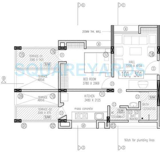 brahma brahma baug apartment 1bhk 676sqft 10159