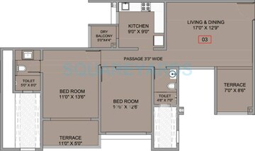  2 BHK Apartment at Brahma F Residences, Kalyani Nagar – for Sale