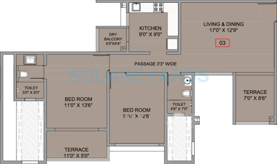 Other, brahma-f-residences 2 Bedroom 1250 Sq.Ft. Apartment In Kalyani Nagar Pune 8329183