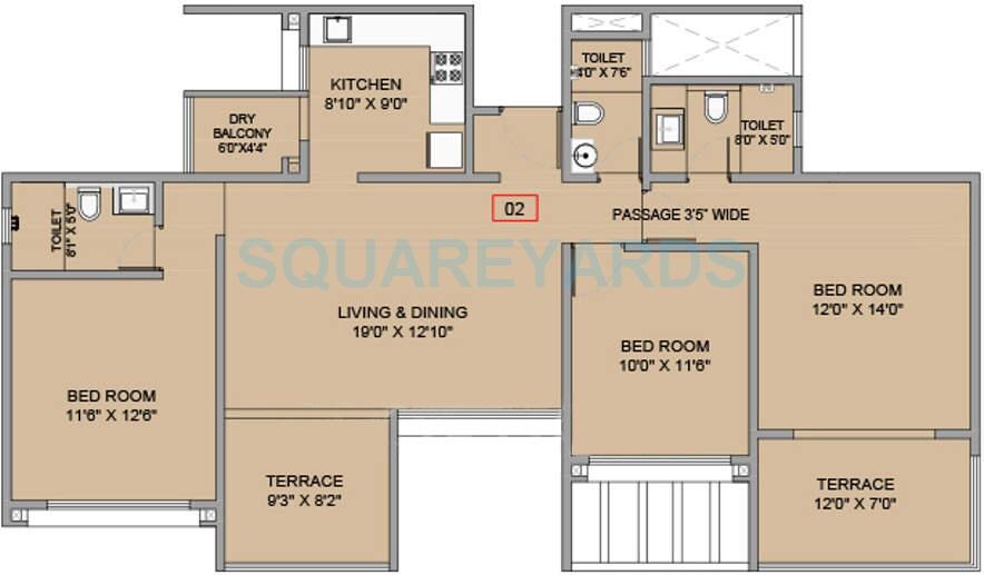  3 BHK Apartment at Brahma F Residences, Kalyani Nagar – for Rent