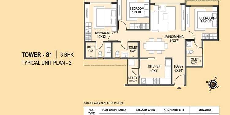 brahma realty skycity apartment 3 bhk 970sqft 20234518114500