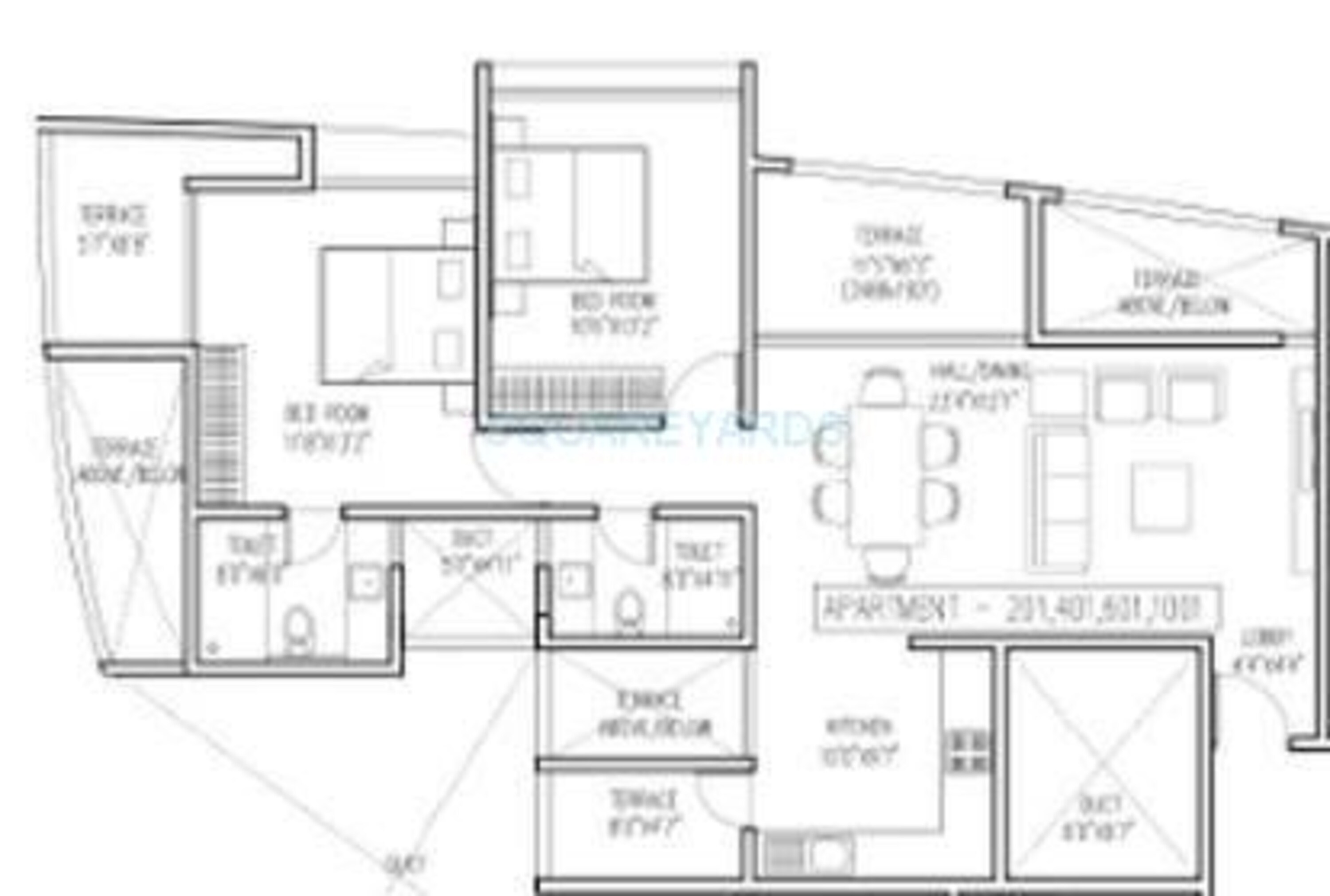 brahma vantage high a apartment 2bhk 1190sqft 10600