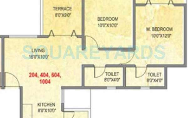 brahma waterbay apartment 2bhk 923sqft 10438