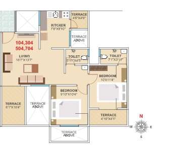 caratlane marigold apartment 2 bhk 562sqft 20205504125557