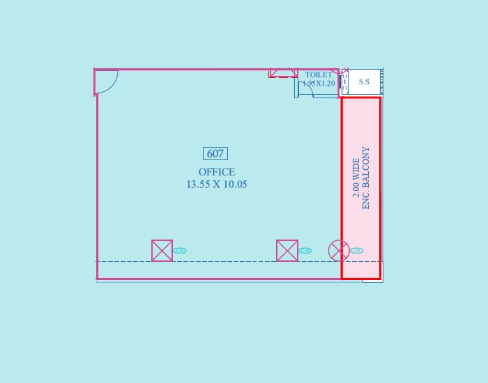 516 Sq. Ft. Office Space in Ceratec Tower 1O8