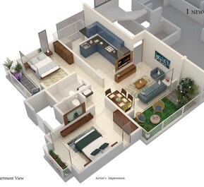 2 BHK 748 Sq. Ft. Apartment in Chavda 1 New Castle