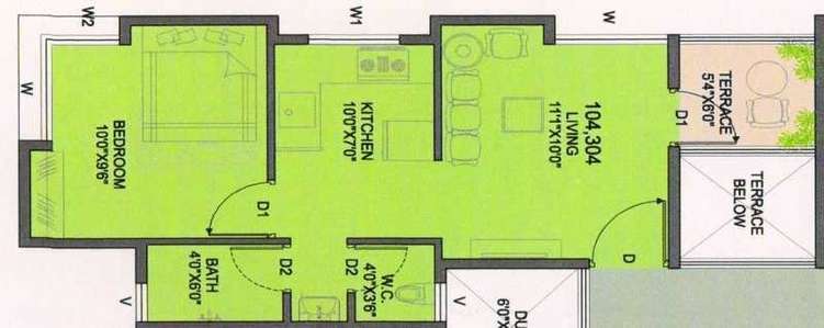 chintamani hights apartment 1 bhk 515sqft 20212722122723