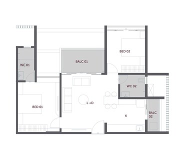  2 BHK Apartment at Chordia Solitaire Homes Pashan, Pashan – for Rent