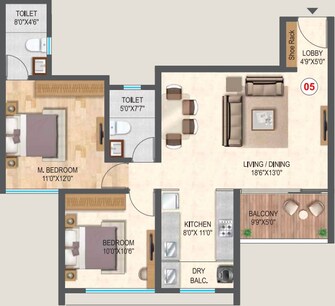 2 BHK Penthouse For Resale in City One Vezdaa Ravet Pune  6523993