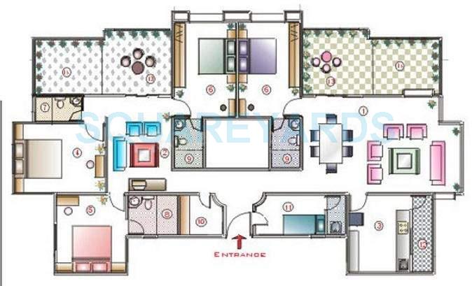 Other, clover-highlands 4 Bedroom 2890 Sq.Ft. Apartment In Kondhwa Pune 7748252