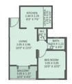 CTM Malhar Skies 1 BHK Layout