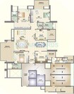 DB Realty Orchid Golf View 3 BHK Layout