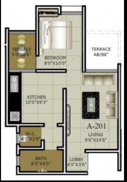 DG Shriram Corner 1 BHK Layout