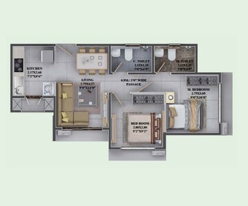  2 BHK Apartment at Dosti Greenscape, Hadapsar – for Sale
