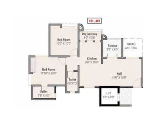 Other, dreams-rakshak 2 Bedroom 1250 Sq.Ft. Apartment In Wagholi Pune 7658407