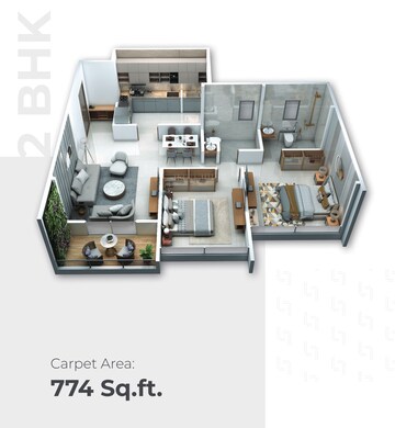  2 BHK Apartment at Empyrean Leela, Kharadi – for Sale