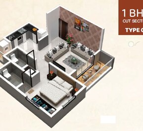 1 BHK 456 Sq. Ft. Apartment in Evernest Shivshrushti