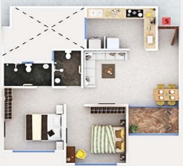  2 BHK Apartment at Excellaa Tremont, Keshav Nagar – for Sale