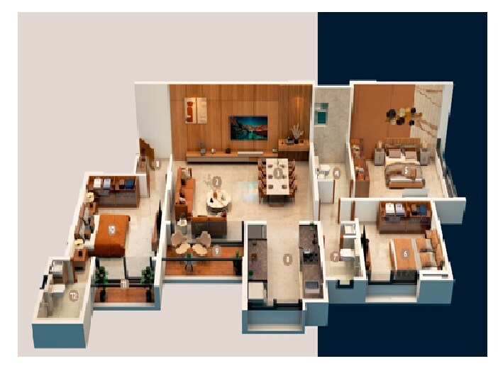 3 BHK 1137 Sq. Ft. Apartment