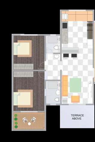 2 BHK 636 Sq. Ft. Apartment in Florida River Bank