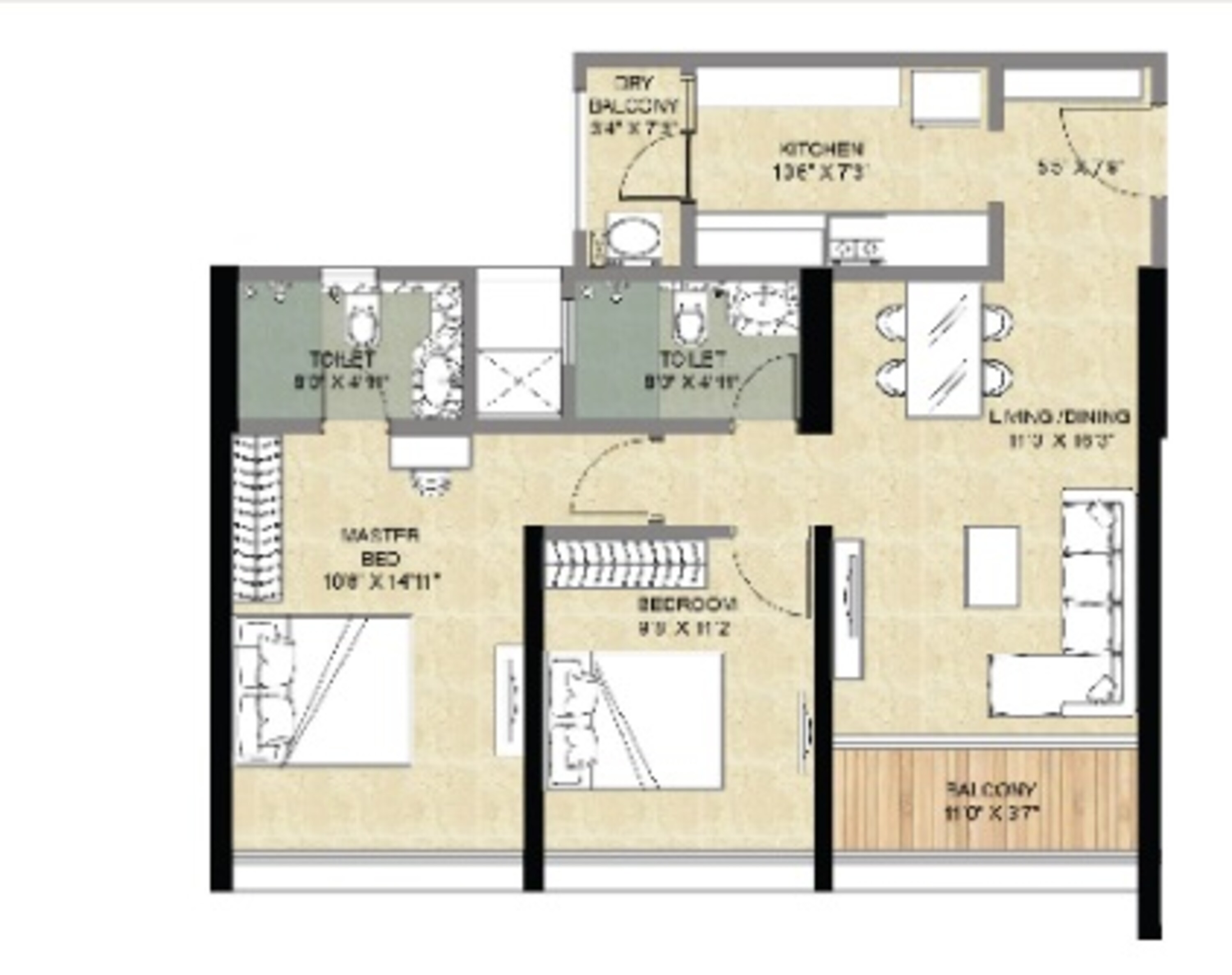 forest edge phase 2 apartment 2bhk 683sqft01