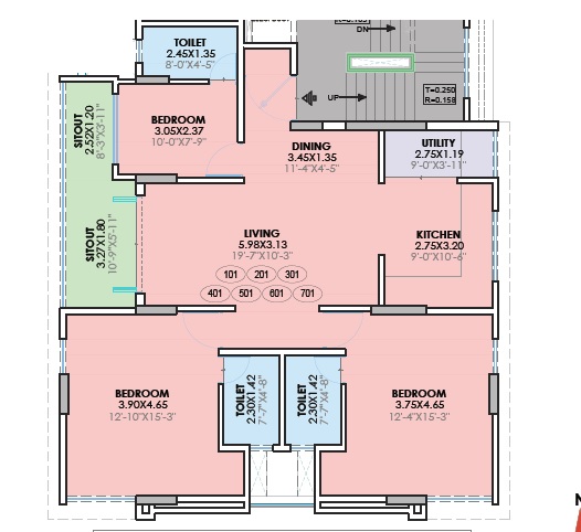 3 BHK 1262 Sq. Ft. Apartment in Fortune Madhvachhaya