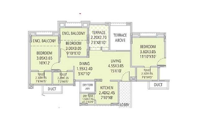 g k silver land residency apartment 3 bhk 625sqft 20242111112117