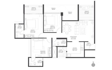  3 BHK Apartment at Gagan Adira, Wagholi – for Rent