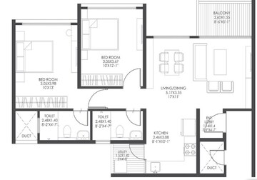  2 BHK Apartment at Gagan Avencia, Kharadi – for Sale
