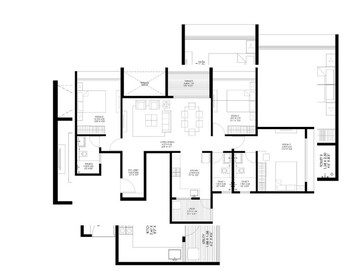  3 BHK Apartment at Gagan Ela, Nibm Road – for Rent