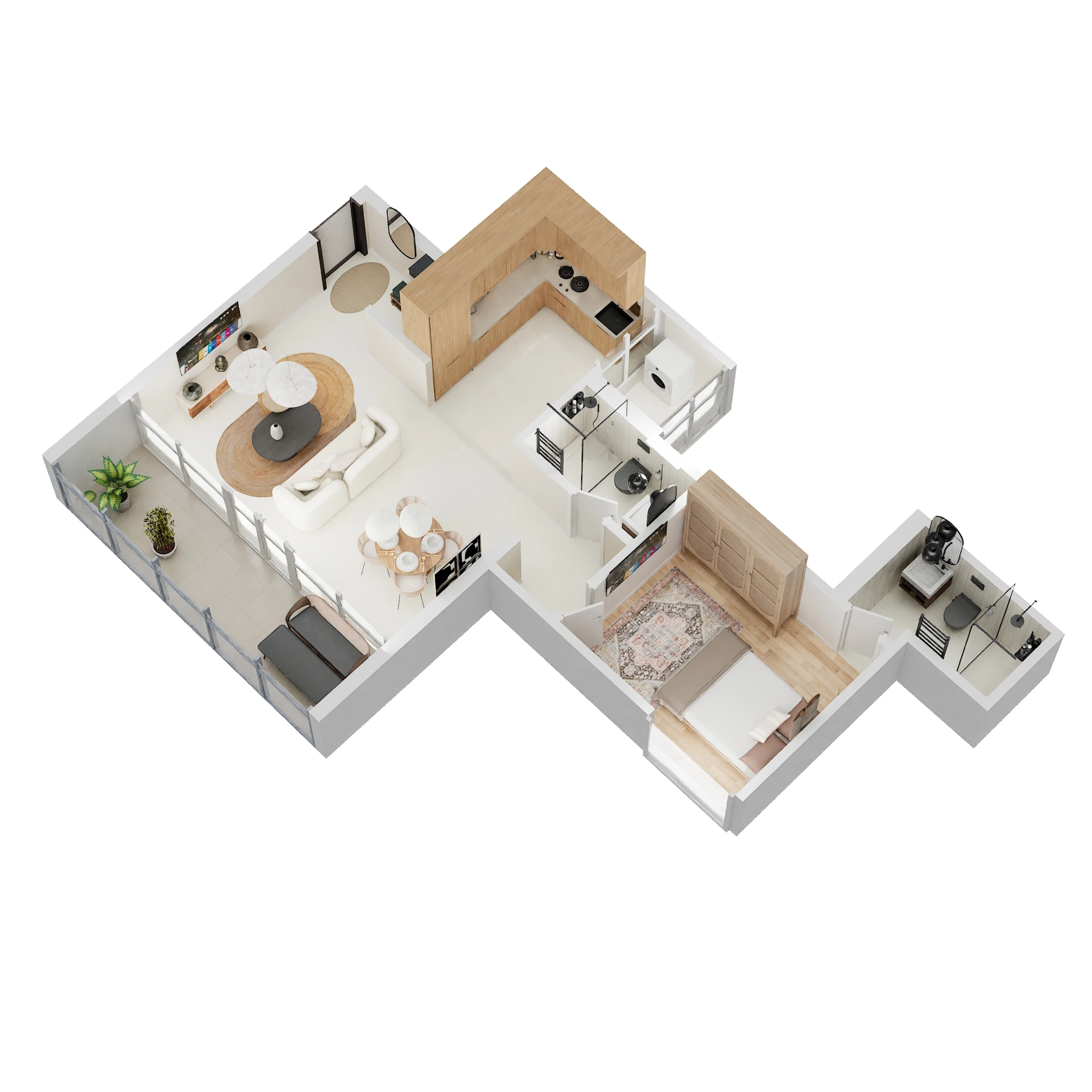 1 BHK 559 Sq. Ft. Apartment in Gagan Klara