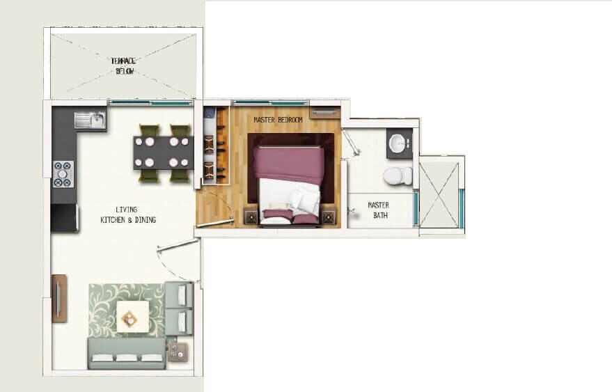 Other, gera-adara 1 Bedroom 365 Sq.Ft. Apartment In Hinjewadi Pune 8801286