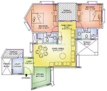  2 BHK Apartment at Gera Emerald City, Kharadi – for Sale