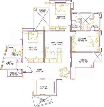  3 BHK Apartment at Gera Emerald City, Kharadi – for Sale