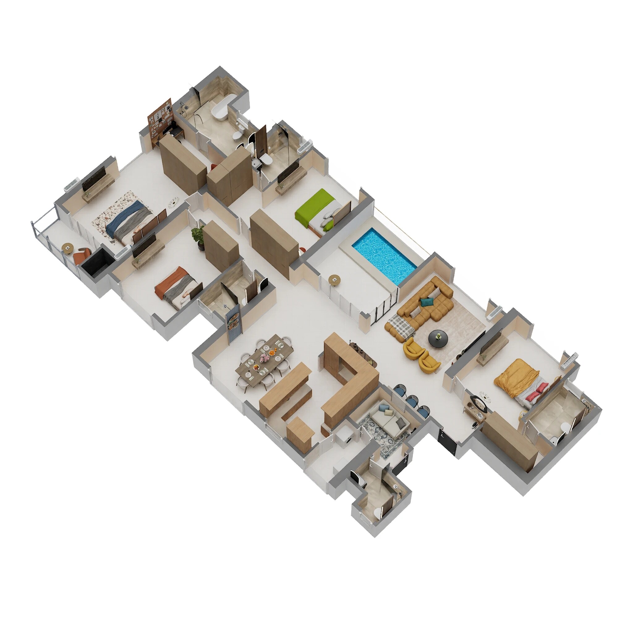 4 BHK 2224 Sq. Ft. Apartment