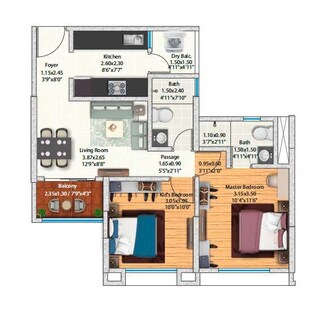 2 BHK Apartment For Resale in Gera Island of Joy Kharadi Pune  8018087