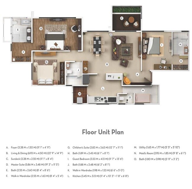 3 BHK 1609 Sq. Ft. Apartment