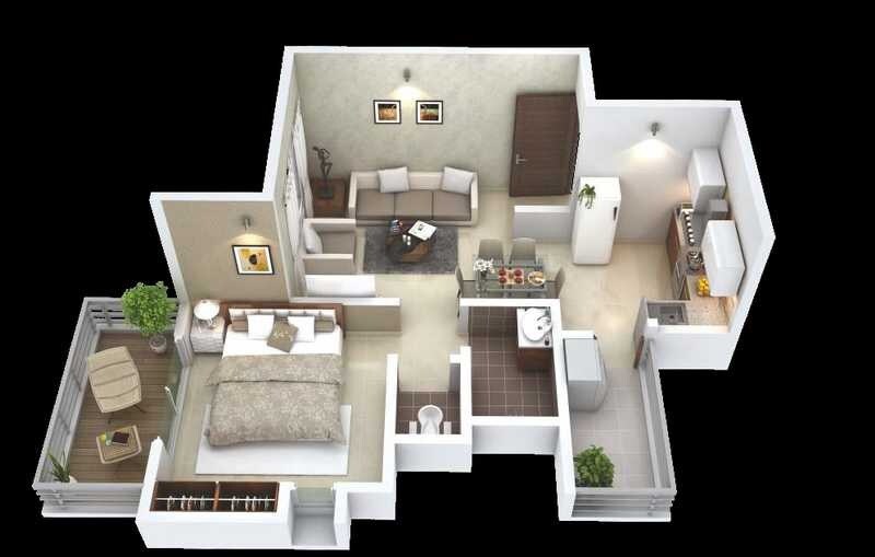 1 BHK 457 Sq. Ft. Apartment