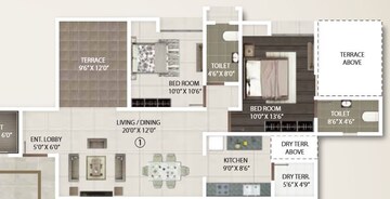  2 BHK Apartment at Gini Viviana, Balewadi – for Rent